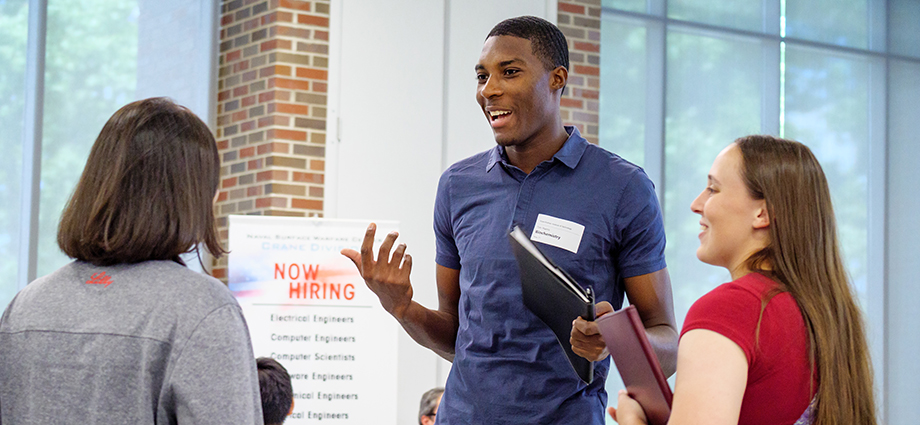 Tim Harris attends an event at Rose-Hulman.